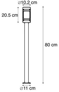 Lampă modernă de exterior negru 80 cm IP44 - Gleam