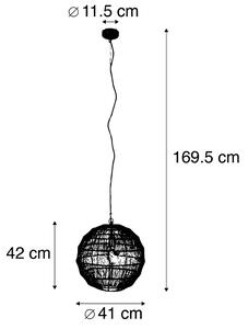 Lampă suspendată modernă din alamă 42 cm - Bolti