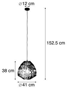 Lampă rurală suspendată bambus 41 cm - Bishop