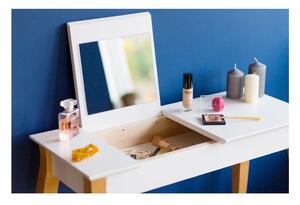 Măsuță de toaletă cu oglindă Ragaba Dressing Table, lungime 65 cm, albă