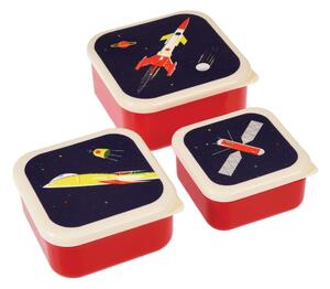 Set 3 cutii pentru gustări Rex London Space Age