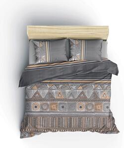 Lenjerie de pat pentru o persoana (FR), Adiel - Grey, Cotton Box, Bumbac Ranforce