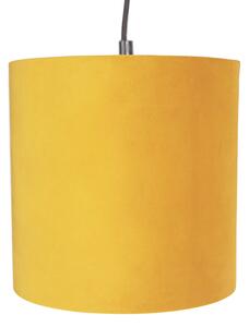 Lampă suspendată cu 5 nuanțe de catifea colorate 20 cm - Cava