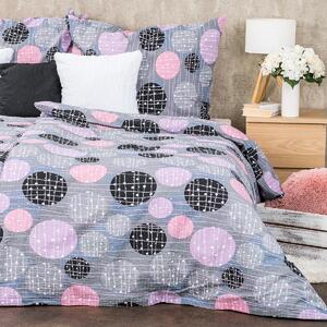 Lenjerie de pat din crep 4Home Pink illusion, 140 x 200 cm, 70 x 90 cm
