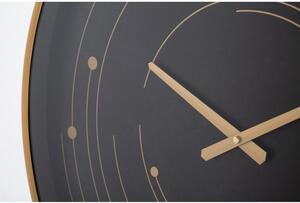 Ceas de perete cu ramă Mauro Ferretti Plix, ø 60 cm, auriu - negru