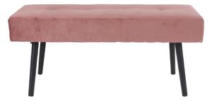 Bancă tapițată din catifea Bonami Essentials Skiby, roz