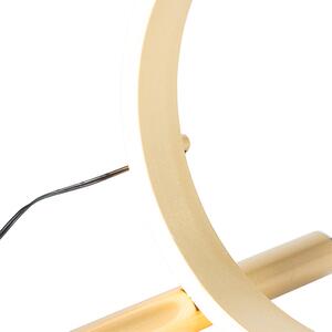 Lampă de masă de design alamă cu LED-uri reglabile în 3 trepte - Navara