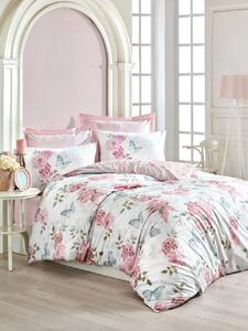 Lenjerie de pat pentru o persoana Single XL (DE), Rosella - Pink, Cotton Box, Bumbac Ranforce