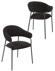 Scaun de dining Bianca negru