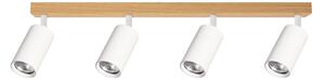Brilagi - Plafonieră cu spoturi SELE, 4xGU10/30W/230V, alb/decor stejar