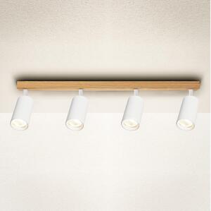 Brilagi - Plafonieră cu spoturi SELE, 4xGU10/30W/230V, alb/decor stejar