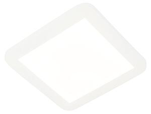 Plafoniera albă 22,5 cm cu LED în 3 trepte reglabilă IP44 - Steve