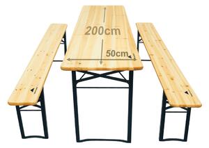 Set de bere din lemn – 200 cm, 50cm