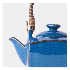 Set 5 piese pentru ceai din ceramică MIJ, albastru