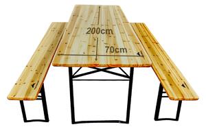 Set de bere din lemn – 200 cm, 70cm