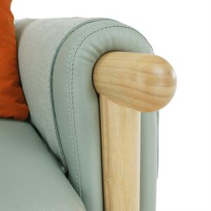 Canapea complet tapiţată 3 locuri, piele / piele ecologică neomint, LINSY