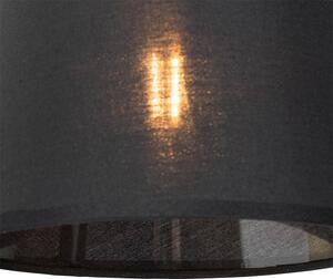 Aplică modernă negru și oțel cu lampă de citit - Renier