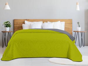 Cuvertura de pat verde cu model, ORIENT 200x220 cm