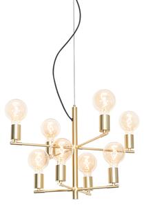 Lampă suspendată modernă aurie cu 8 lumini - Osprey