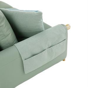 KONDELA Canapea complet tapiţată cu 4 locuri, piele / piele ecologică neomint, LINSY