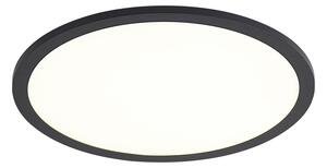 Panou LED inteligent negru 40cm incl. LED Dim to Warm cu telecomandă - Knob