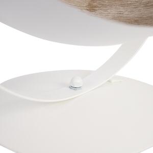 Lampă de masă industrială albă cu aur reglabilă - Magna