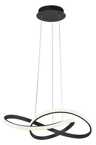 Lampă suspendată design neagră 57 cm reglabilă cu LED - Viola Due