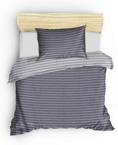 Lenjerie de pat pentru o persoana Bamboo (FR), 2 piese, Bamboo - Blue, Cotton Box, 60% bumbac satinat/40% bambus