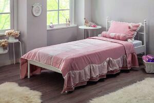 Set cuvertura de pat Young, Dream (90-100 Cm), Çilek, 60% bumbac/40% poliester