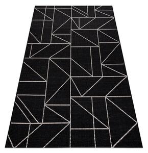 Covor sisal Floorlux 20605 negru si argint Triunghiuri, Geometric - SECUNDAR-COTATI PRODUSUL