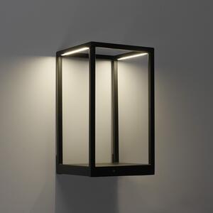 Lampă de perete de design neagră cu LED-uri cu dimmer tactil - Jitske