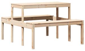 Masă de picnic, 110x134x75 cm, lemn masiv de pin