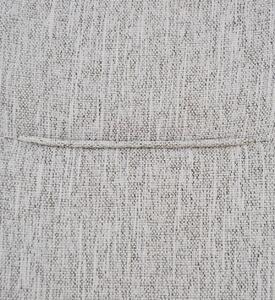 Scaun tapitat cu stofa si picioare metalice, Melissa Gri deschis / Negru, l56xA60xH87 cm