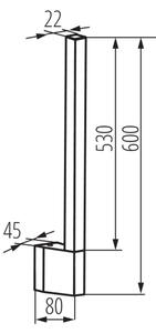 Aplică LED de exterior Kanlux 38891 YALTE LED/8W/230V 3000K IP54 negru