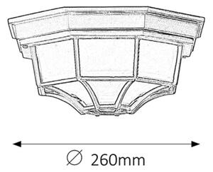 Rabalux 8346 - exterior Plafoniera MIlant MILANO 1xE27/100W/230V