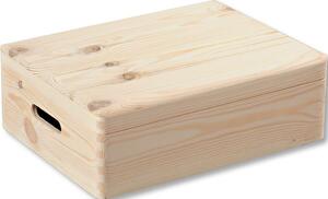 Kesper 69501 Cutie de depozitare cu capac rabatabil, pin 39 x 29 x 13,5 cm, M