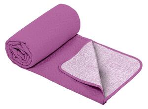 Cuvertura matlasata cu 2 fete Alcam, microfibra, 210x220 cm, Purple Jeans