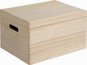 Kesper 69601 Cutie de depozitare cu capac rabatabil, pin 39 x 29 x 23 cm, L