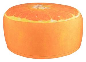 Taburet gonflabil pentru exterior, Orange Portocaliu, Ø58xH32,5 cm