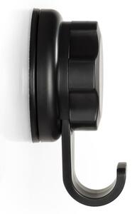 Set 4 cârlige autoadezive de perete Compactor Bestlock Black, ⌀ 7,1 cm, negru