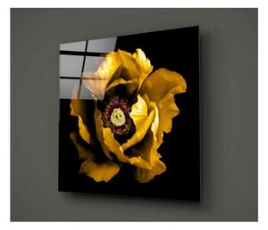 Tablou din sticlă Insigne Rustenna, 40 x 40 cm, auriu-negru