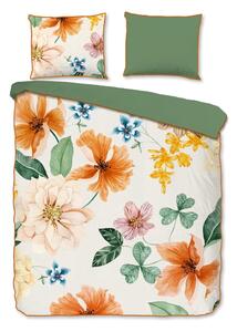Lenjerie de pat din bumbac organic pentru pat dublu Descanso Organic, 200 x 220 cm