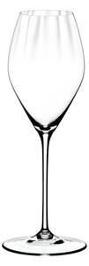Set 2 pahare pentru sampanie si vin spumant, din cristal Performance Champagne Wine Clear, 375 ml, Riedel