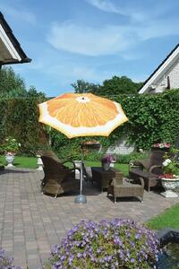 Umbrela pentru plaja, Oranges Portocaliu, Ø184xH226 cm