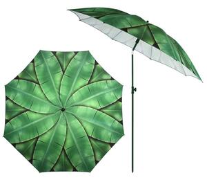 Umbrela pentru plaja, Banana Leaves Verde, Ø184xH226 cm