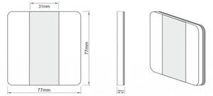 LDST DU-01-SS-BC10 - Iluminat scară DUO 10xLED/1,2W/230V