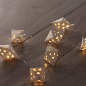 Ghirlandă luminoasă cu LED DecoKing Triangles, lungime 1,65 m, 10 beculețe