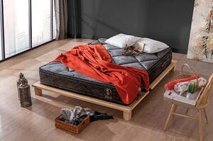 Saltea CASHMERE, stofa catifelata negru, 160x200 cm