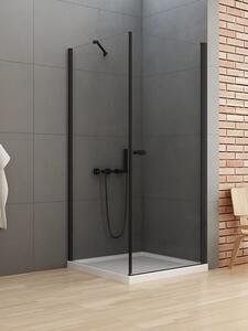 New Trendy New Soleo Black cabină de duș 90x90 cm pătrat negru mat/sticlă transparentă D-0231A/D-0115B-WP