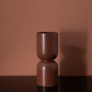 Vaza ceramica, maro, 23cm